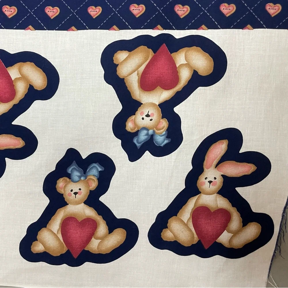 Vintage 1997 Daisy Kingdom Quilt Panel Fabric Project Applique Sew Baby #K17